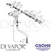 Grohe 31187000 Mixer Spare Tech Diagram