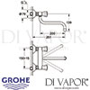 Grohe Costa L Wall Sink Mixer Dimensions