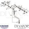 Grohe Costa L Wall Sink Mixer Spares