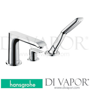 Hansgrohe 31190000 Metris 3-Hole Rim Mounted Single Lever Bath Mixer >09/11 Spare Parts