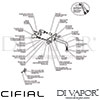 Cifial 31201TB Techno X300 3 Hole Wall Bath Mixer on Plate Dimension