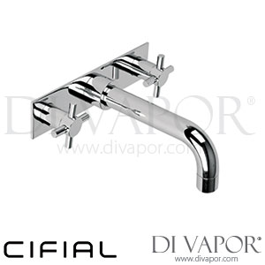 Cifial 31201TB Techno X300 3 Hole Wall Bath Mixer on Plate Spare Parts