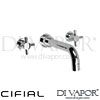 Cifial 31202TBX Techno X300 3 Hole Wall Bath Set Spare Parts