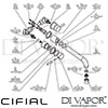 Cifial Technovation 3 Hole Wall Bath Mixer Tap Dimension