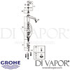 Grohe 31206002 Eurodisc Cosmopolitan Single-Lever Sink Mixer Spares
