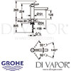 Grohe Concetto Single-Lever Sink Mixer Dimensions