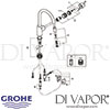 Grohe 31212003 Concetto Single Lever Sink Mixer Spares