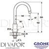 Grohe 31223000 Spare Diagram