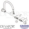 Grohe 31228000 Spare Tech Diagram