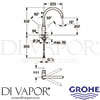 Grohe 31233000 Mixer Spare Diagram