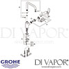 Grohe Eurodisc Cosmopolitan Single-Lever Sink Mixer Tap Spares