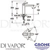 Grohe 31243002 Mixer Spare Diagram
