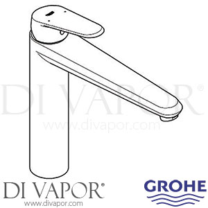 Grohe 31244002 Eurodisc Cosmopolitan Single-Lever Sink Mixer Spare Parts
