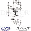Grohe K7 F-Digital Digital Sink Mixer Dimensions