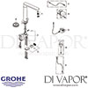 Grohe K7 F-Digital Digital Sink Mixer Spares