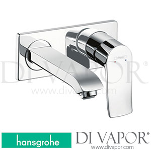 Hansgrohe 31251000 Metris Single Lever Basin Mixer for Concealed Installation Wall-Mounted Lowflow 3,5 L/Min with Spout 16,5 Cm >04/13 Spare Parts