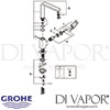 Grohe Eurocube Single-Lever Sink Mixer Spares