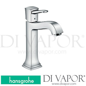 Hansgrohe 31302000 Metropol Classic Single Lever Basin Mixer 160 with Lever Handle for Wash Bowls with Pop-Up Waste Set 10/16 - 06/22 Spare Parts