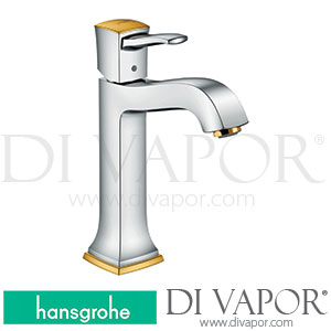 Hansgrohe 31302090 Metropol Classic Single Lever Basin Mixer 160 with Lever Handle for Wash Bowls with Pop-Up Waste Set 10/16 - 06/22 Spare Parts
