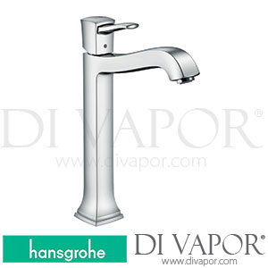 Hansgrohe 31303000 Metropol Classic Single Lever Basin Mixer 260 with Lever Handle for Wash Bowls with Pop-Up Waste Set 10/16 - 06/22 Spare Parts