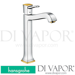 Hansgrohe 31303090 Metropol Classic Single Lever Basin Mixer 260 with Lever Handle for Wash Bowls with Pop-Up Waste Set 10/16 - 06/22 Spare Parts