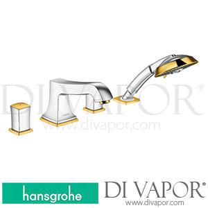 Hansgrohe 31315090 Metropol Classic 4-Hole Rim Mounted Bath Mixer with Zero Handles 10/16 - 07/20 Spare Parts