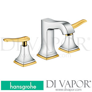Hansgrohe 31330090 Metropol Classic 3-Hole Basin Mixer 110 with Lever Handles and Pop-Up Waste Set 10/16 - 06/22 Spare Parts