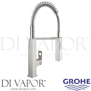 Grohe 31401DC0 Eurocube Supersteel Single-Lever Sink Mixer (1/2 Inch) Spare Parts