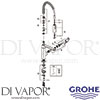 Grohe 31401DC0 Mixer Spare Tech Diagram