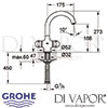 Grohe Sentosa Two-Handle Sink Mixer Dimensions