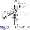 Grohe Sentosa Two-Handle Sink Mixer Spares