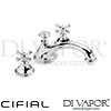 Cifial 31405ED Edwardian 3 Hole Deck Bath Mixer Spare Parts