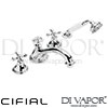 Cifial 31407ED Edwardian 4H Deck Bath Mixer Spare Parts