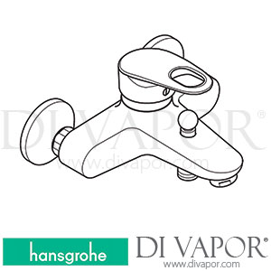 Hansgrohe 31410000 Picta Single Lever Bath Mixer Dn15 for Exposed Fitting 04/96 - 03/01 Spare Parts