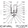 Cifial 31430M3 M3 Bath Mixer 3F Dimension