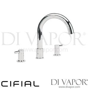 Cifial 31430TB Techno 300 3 Hole Deck Bath Mixer Tap Spare Parts