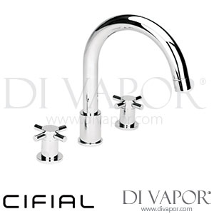 Cifial 31431TB Techno X300 3 Hole Deck Bath Mixer Tap Spare Parts
