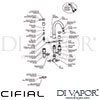 Cifial 31432TB Techno 300 3 Hole Deck Bath Mixer on Plate Dimension