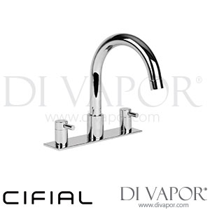 Cifial 31432TB Techno 300 3 Hole Deck Bath Mixer on Plate Spare Parts