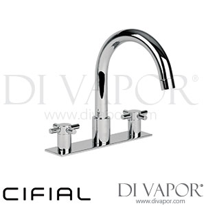 Cifial 31433TB Techno X300 3 Hole Deck Bath Mixer Tap on Plate Spare Parts