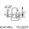 Cifial 31441TB Techno X300 5 Hole Bath Set Dimensions