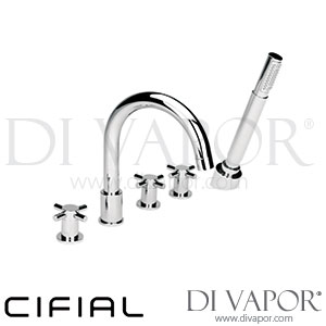 Cifial 31441TB Techno X300 5 Hole Bath Set Spare Parts