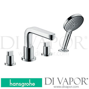 Hansgrohe 31443000 Metris S 4-Hole Rim Mounted Bath Mixer >01/17 Spare Parts