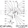 Cifial 31450M3 Techno M3 5 Hole Deck Bath Set Dimension