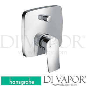 Hansgrohe 31451000 Metris Single Lever Bath Mixer for Concealed Installation with Integrated Security Combination According To En1717 for Ibox Universal >01/16 Spare Parts