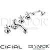 Cifial 31451ED Edwardian 5 Hole Deck Bath Mixer Spare Parts
