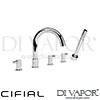Cifial 31451TB Techno 300 5 Hole Bath Set Spare Parts