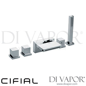 Cifial 31451TSQ Quadrado 5 Hole Thermostatic Bath Set Spare Parts