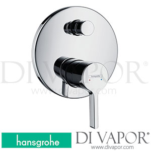 Hansgrohe 31465000 Metris S Single Lever Bath Mixer for Concealed Installation for Ibox Universal 01/08 - 12/15 Spare Parts