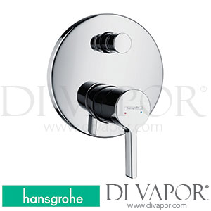 Hansgrohe 31466000 Metris S Single Lever Bath Mixer for Concealed Installation with Integrated Security Combination According To En1717 for Ibox Universal >01/16 Spare Parts